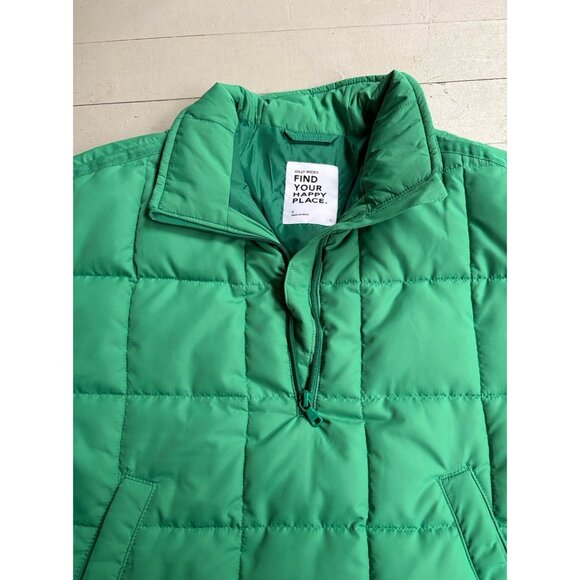 Abercrombie Golly Hicks Quilted Jacket Cropped Green Small - Picture 3 of 3